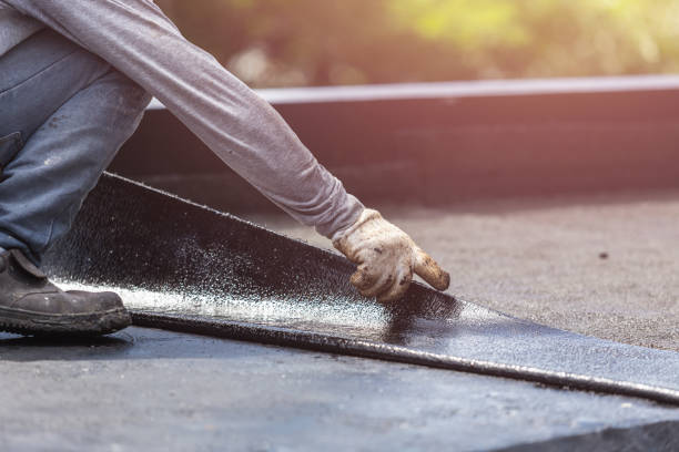 Professional Waterproofing technician working in Mark Center, OH